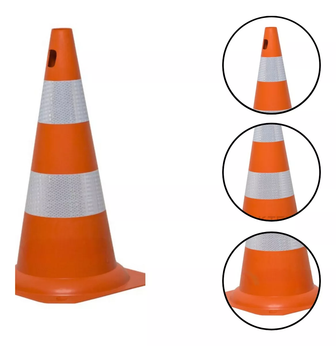 Primeira imagem para pesquisa de cone de sinalizacao emborrachado 75cm