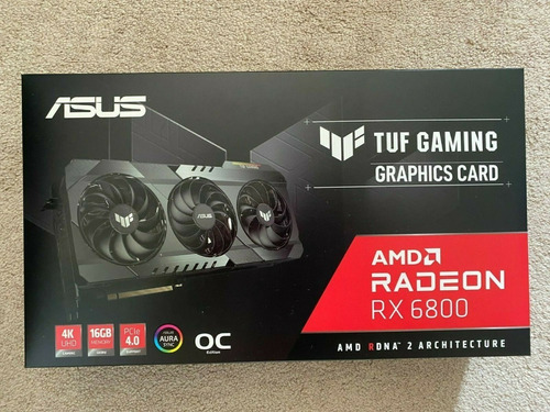 Imagen 2 de 2 de Asus Amd Radeon Rx 6800 Tuf Oc 16gb Gddr6 Graphics Card