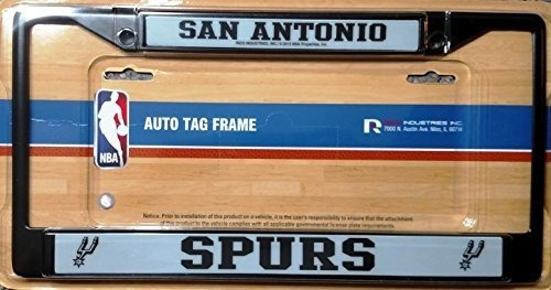 Marco De Matrícula Nba San Antonio Spurs Negro Talla Única