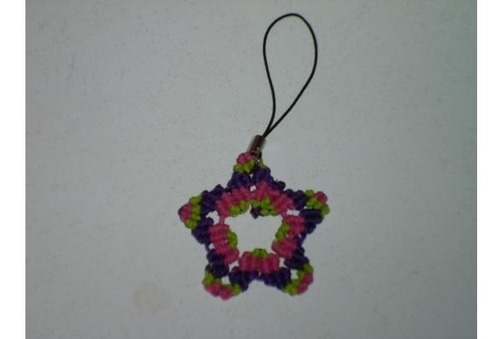 Colgante Estrella Para Celular En Macrame