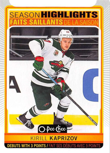 O-pee-chee 600 Kirill Kaprizov Minnesota Wild Nhl Hockey Tar