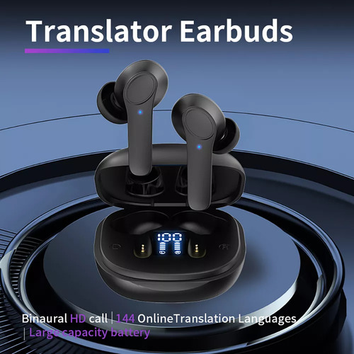Fone De Ouvido De Tradução Em Tempo Real Em Vários Idiomas