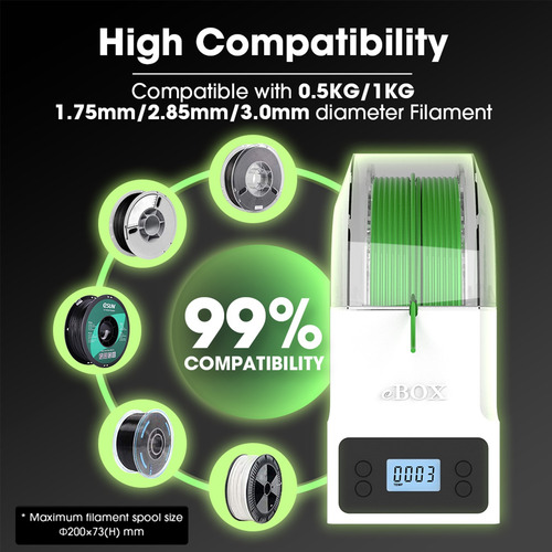 Secador Esun Filament Printer Lite Secador 3d Ebox Dry Box 3