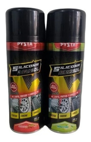 Silicona Spray Protege Limpia Lubrica Brilla Plástico 330ml