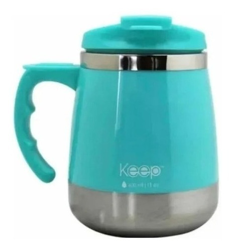 Taza térmica Keep Indoor color celeste 400mL