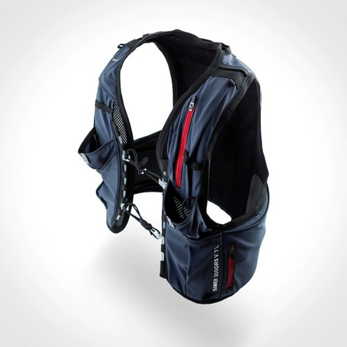 Imagen 3 de 9 de Chaleco Hidratacion Weis Simer Ultra 100k 7l Premium Gris