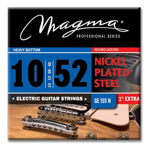 Cuerdas Guitarra Electrica Magma Hibridas 010-052 Encordado