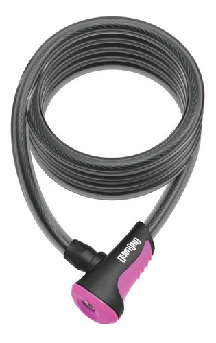 Imagen 1 de 3 de Linga On Guard 8164 Neon Series 180cm X 10mm Ideal Bicicleta Color Rosa