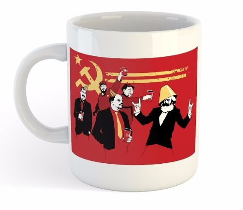 Taza De Ceramica Comunismo Lenin Karl Marx Fidel Castro