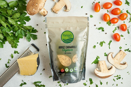 Arroz Carnaroli Orgánico Integral Sin Tacc Pampa´s Rice 500g