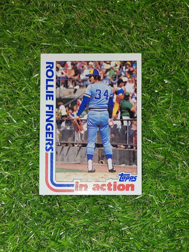 Cv Rollie Fingers 1982 Topps In Action 