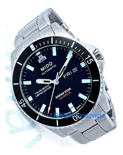 Reloj Mido Oceanstar Edición Limit Tulum 300 Pza Calib 80