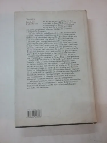 297 Libro Baudolino - Umberto Eco - Lumen Editorial (Usado)