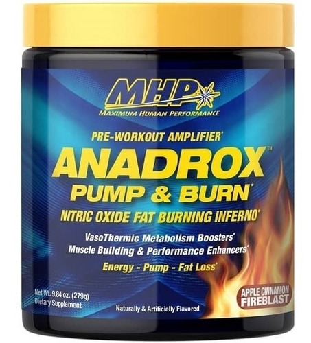 Anadrox Pump Burn Mhp Prework Pren Entreno Quema Grasa