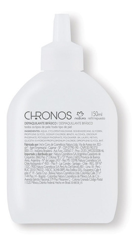 Desmaquillante Bifasico Natura Chronos Repuesto 40% Off