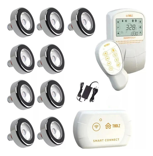Smart Pool 3x1 Smart Connect 9 Led 6w Rgb Inox 316