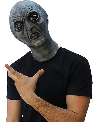 Máscara De Alien Para Halloween Y Fiestas Disfraces Marciano