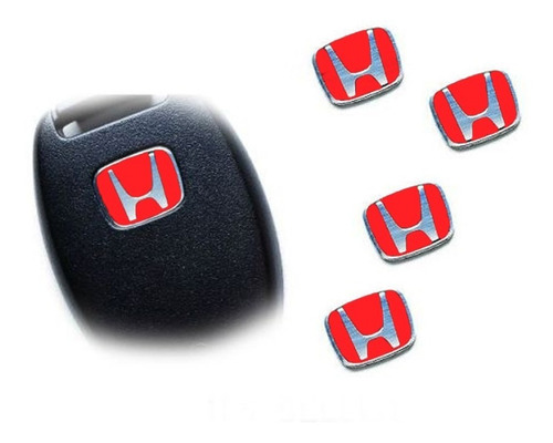 Insignia Logo Llave Rojo Honda Fit City Civic Crv Hrv Accord