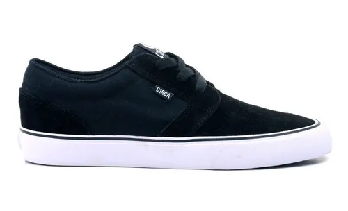 Zapatilla Circa Hesh Negra Blanca Hombre Descarne Skate