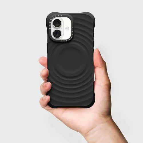 iPhoneアクセサリー iPhone17 Ripple Case Black CASETiFY Case Casetify iPhone 17 Ripple Preto | Frete grátis