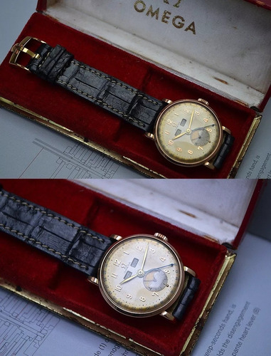 Omega Moonphase Ouro Rosa Cal. 27dl Ref: 2473 40´s Lindo