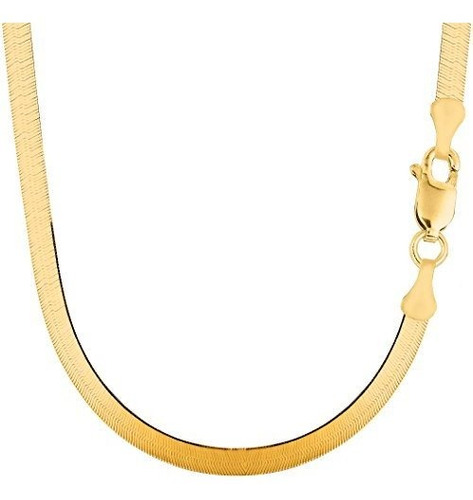 14k Cadena Sólido Oro Imperial Espiga Collar, 4.7 Mm, 20  .