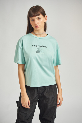 Remera Reminder De Algodon Mujer 47 Street