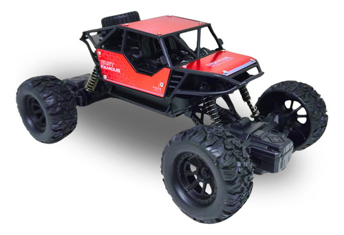 Carrinho Controle Remoto Recarregavel Carro Grande 4x4 Cor Vermelho