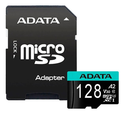 Memoria Micro Sdxc 128gb Adata Clase 10 Video V30 4k Ultra H