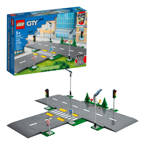 Lego City Set De Juguetes De Construcción Road Plates, 60304