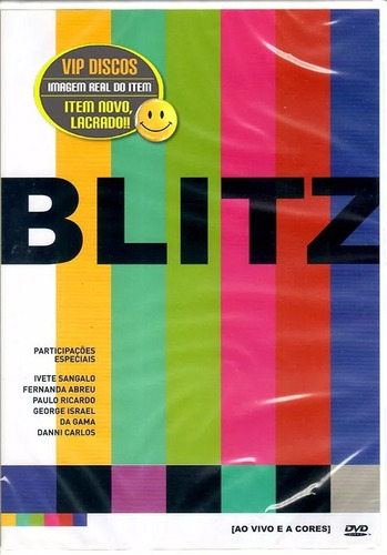 Dvd Blitz Ao Vivo E A Cores - Original Novo Lacrado Raro