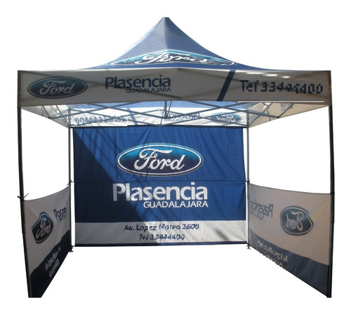 Carpa 4.5 X 3 Mts. Toldo, Trapecio Y Faldones Personalizable