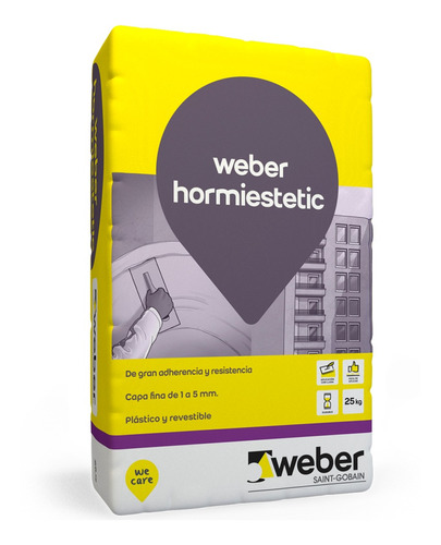 Weber Hormiestetic Mortero Reparador Hormigon X 25kg