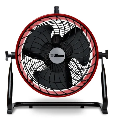 Turbo Ventilador Liliana Vthd16r Rojo Piso/pared/techo 200w
