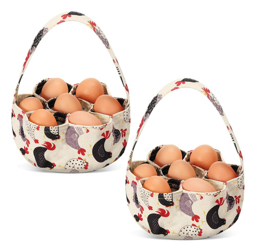 2 Bolsas De Huevos, Cesta Para Huevos, Cesta Para Recolecció