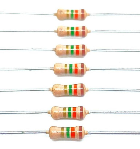 Kit Com 100 Peças - Resistor 1m3 1/4w 5% 1,3m Cr25 Philips
