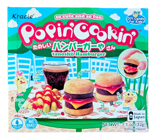 Kracie Popin Cookin Tanoshii Hamburger 32 Gr Producto Japon