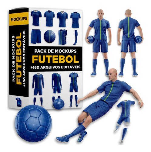 Pack De Mockups De Futebol (+160 Arquivos Editáveis)