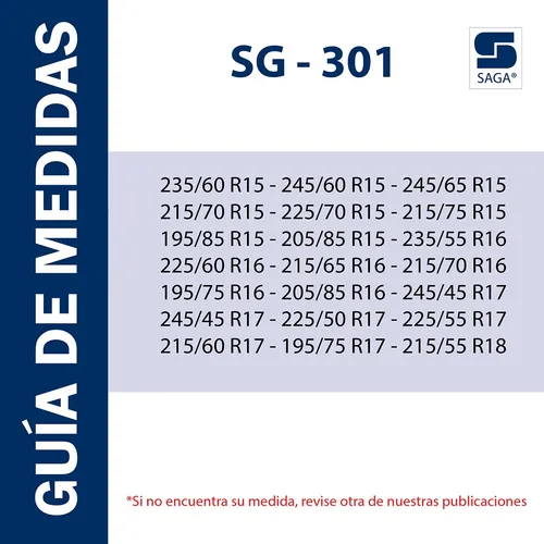 Par De Cadenas Para Nieve ''fácil Montaje'' Modelo Sg301