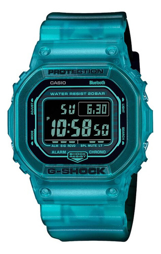 Reloj Casio G-shock Dw-b5600g-2cr Color De La Correa Azul