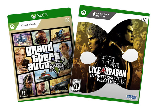 Combo Like A Dragon Infinite Wealth + Gta V Xbox Series X