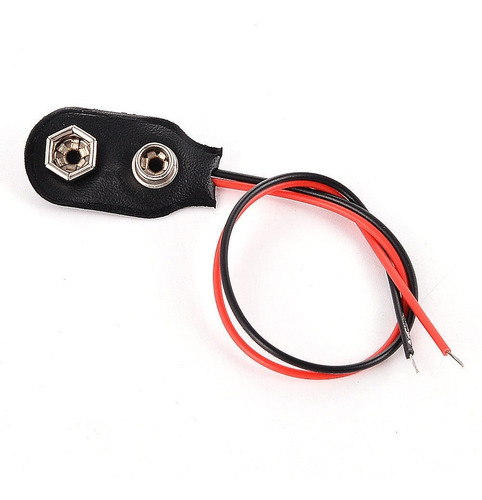 Imagen 1 de 3 de Conector Bateria Clip Bateria 9v Con Cable 10cm Calidad Hobb