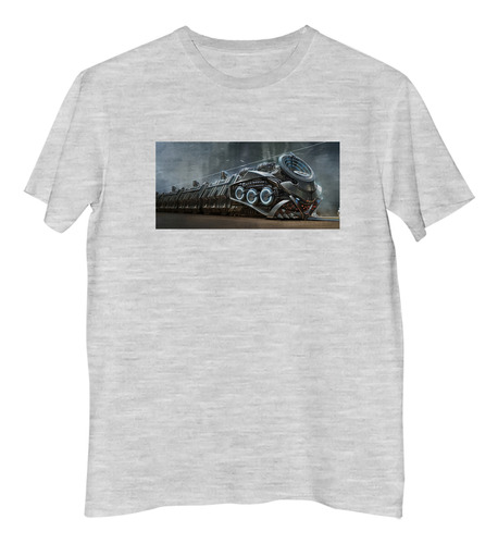 Remera Hombre Tren Metalico Motorizado Futurista M2