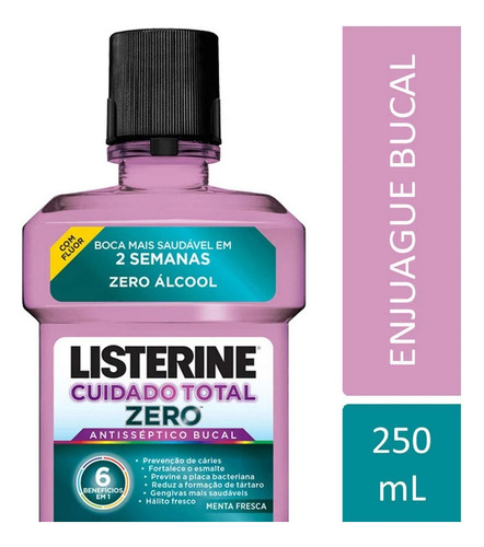 Listerine Enjuague Bucal Cuidado Total Menta Fresca 250 Ml