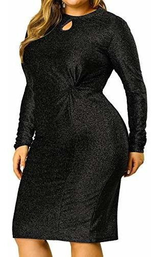 Vestido De Fiesta Bodycon Con Brillo Para Mujer.