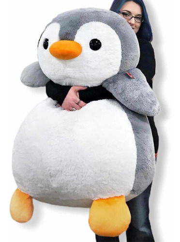 Pingüino De Peluche Someli 95cm Gigante Suavecito Y Gordito