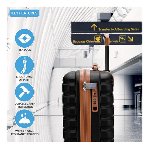 Candado Tipo Tsa Carry On Maluse De 1625 X 135 X 8 Pulgadas,