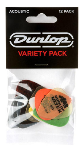 Palhetas Dunlop Sortidas 12 Unidades Tortex Ultex Nylon Mais