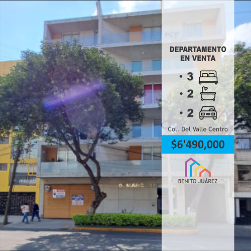 Departamento En Venta Col. Del Valle Centro.