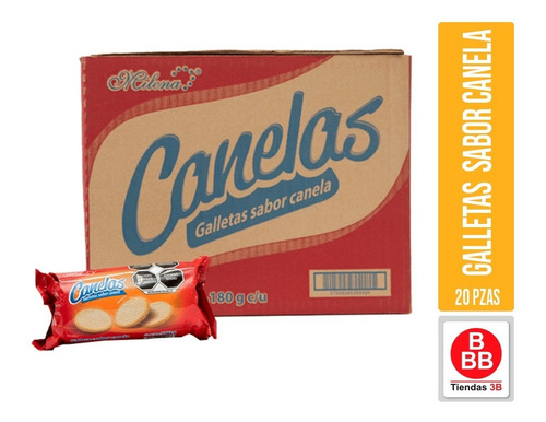 Galletas Canelas Milena® Caja Con 20 Paquetes